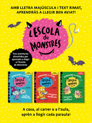 cover image of Aprendre a llegir a l'Escola de Monstres--Pack amb els llibres 1, 2 i 3